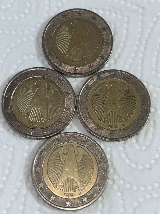 Vand monezi rare de 2€ din 2002 cu litera D