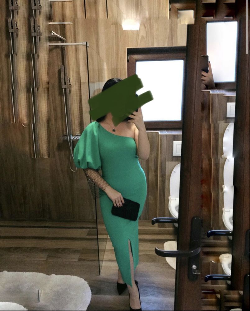 Rochie verde/plasă