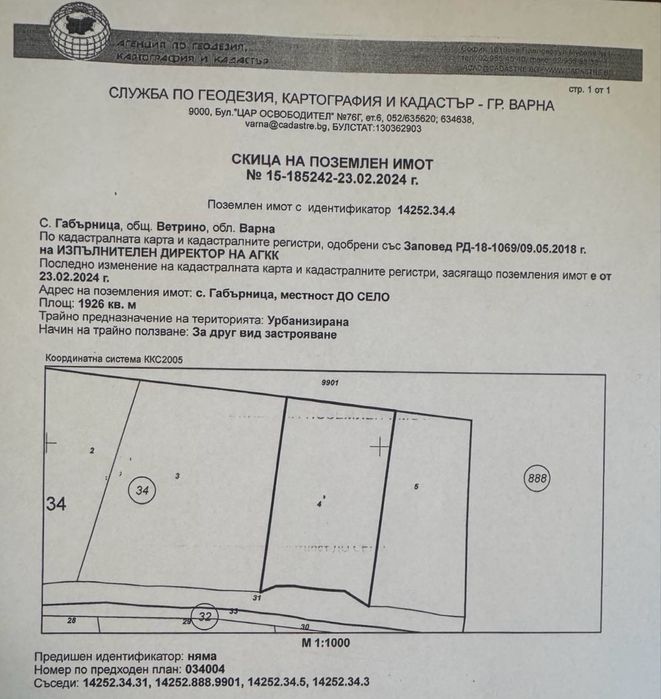 Парцел в с. Габърница