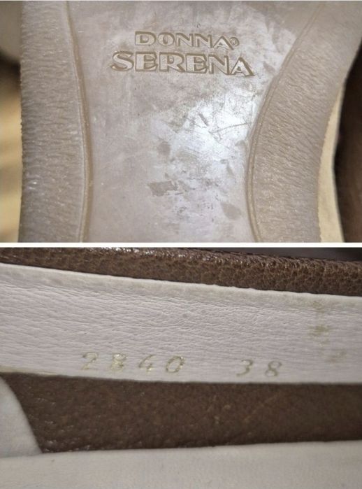 Donna Serena - Pantofi damă, Made în Italia, Piele naturala - 38