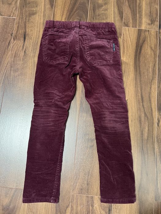 Pantaloni catifelati reiati Polar B -visiniu