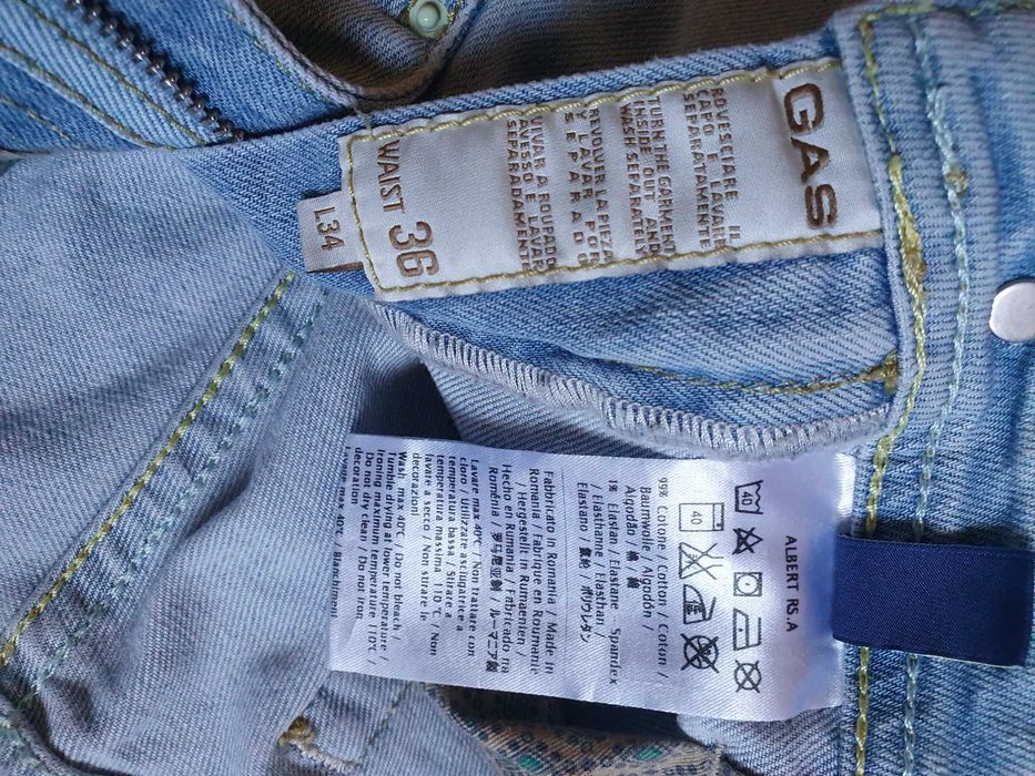 Blugi GAS "Albert Slim" - Marime W36 L34 (Talie 98 cm)