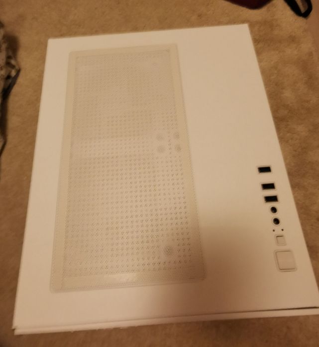 Carcasa Pro Gaming Ambra White, Cube Tower, M-ATX, fara sursa, 5x ARGB
