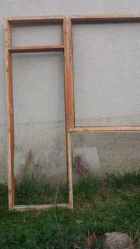 дървени   вратопрозорец  и прозорец