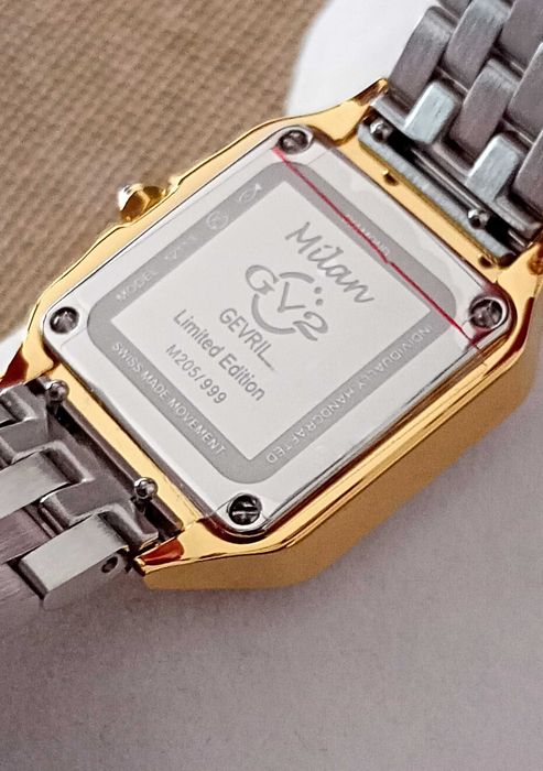 Ceas GV2 by Gevril  12113B Milan Swiss Quartz Diamond – Femei