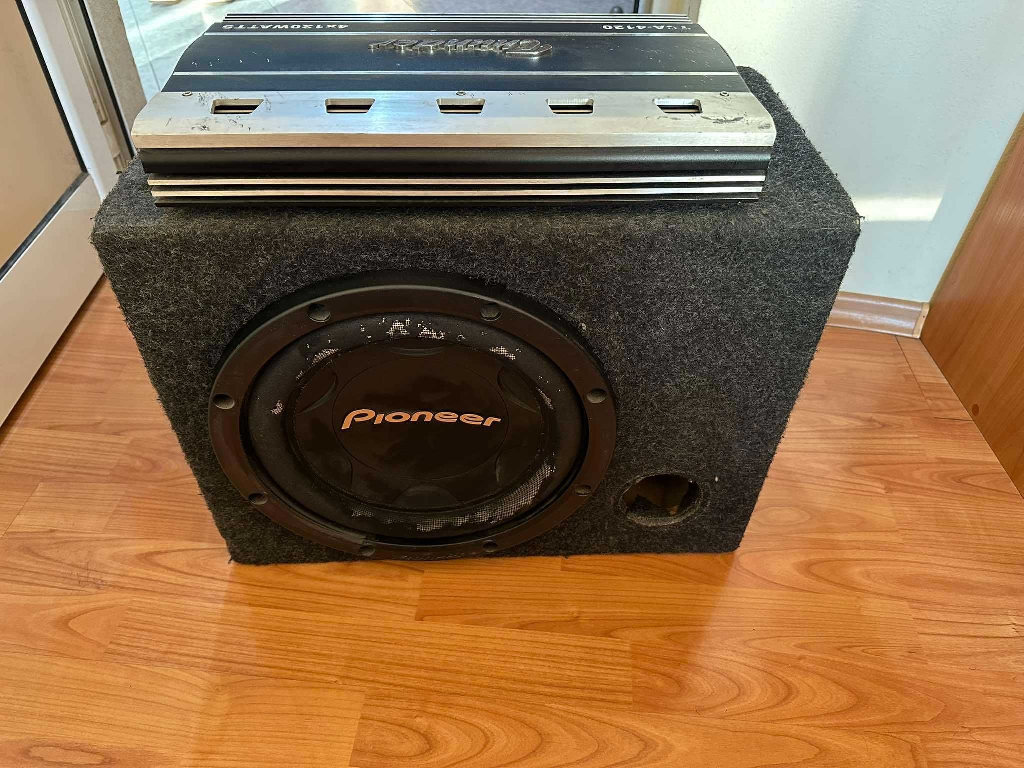 Бас каса Pioneer с усилвател Thunder