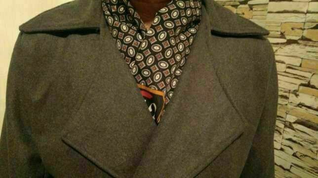 Пальто серого цвета р.46-48-50