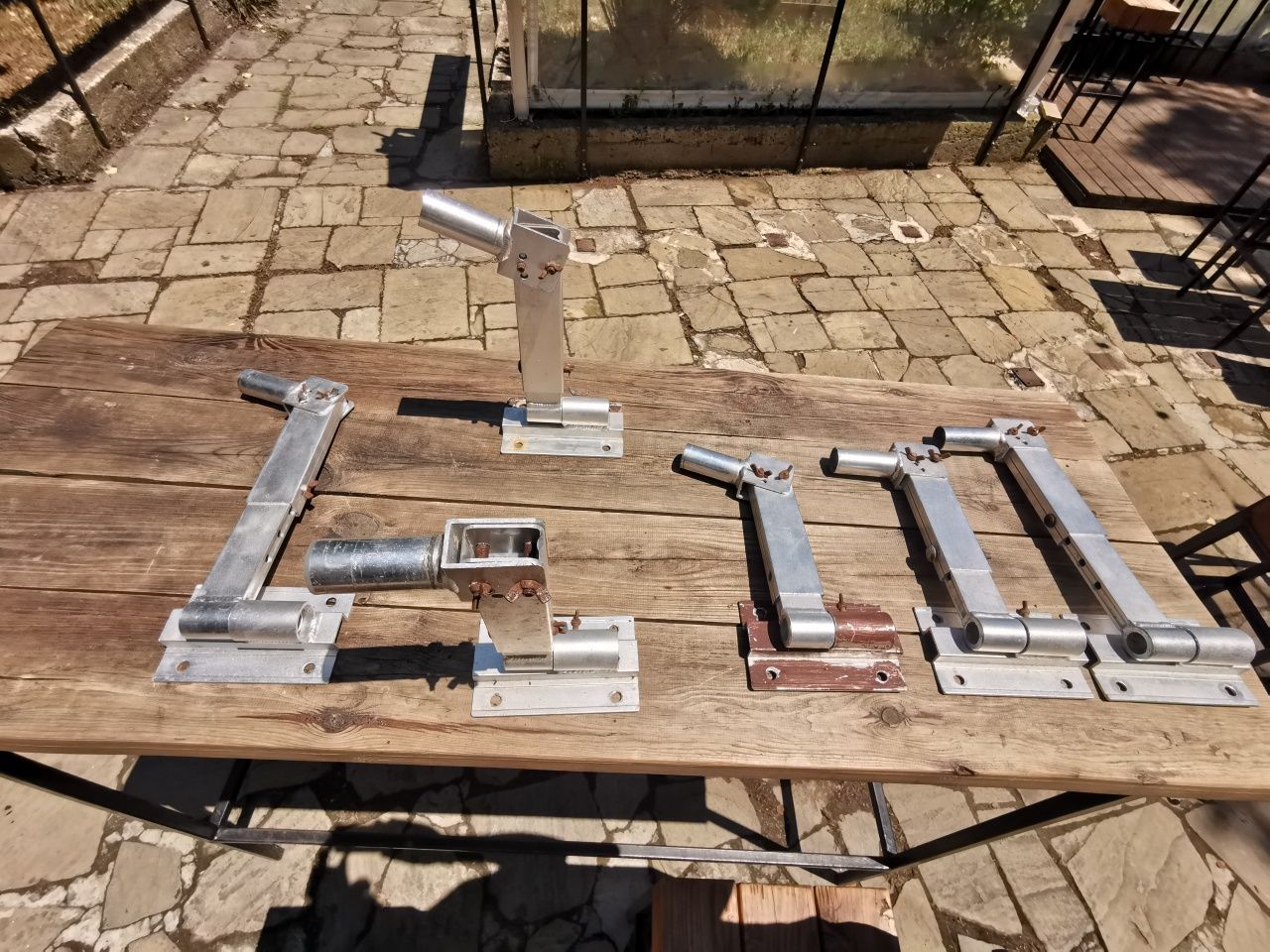 6 бр. алуминиеви стенни стойки за тонколони