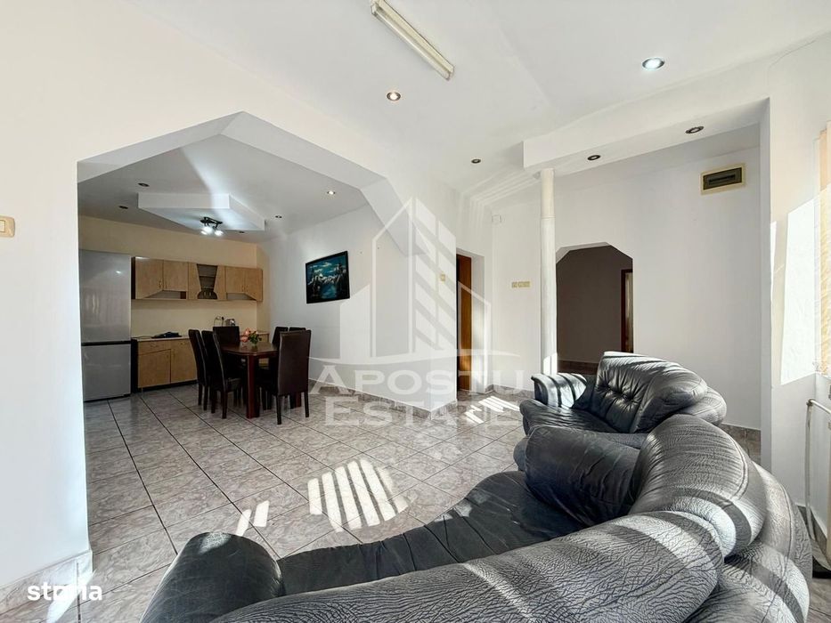 Casa individuala 4 camere,centrala proprie, semimobilata, zona Fabric