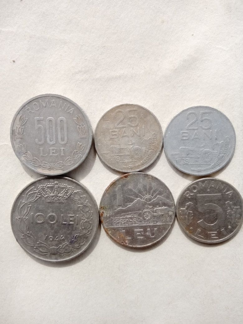 Monede românești 50 de bani Ioan cuza an tipărire 1991 1992 1993 1994