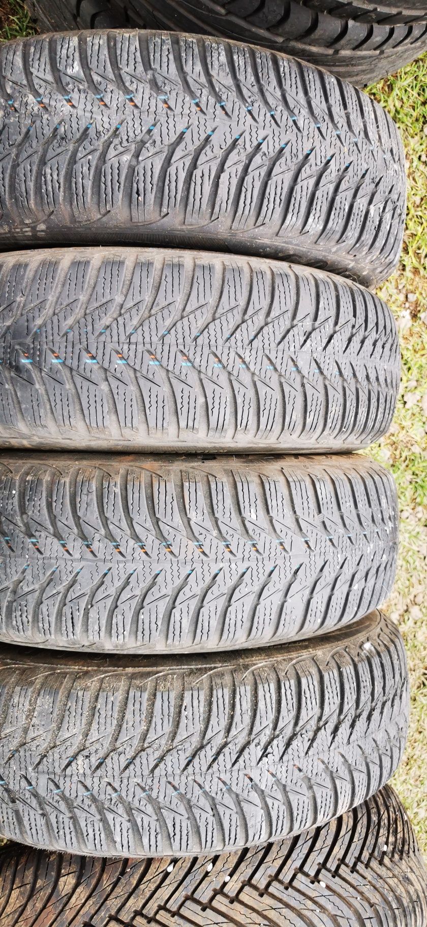 Set 4 jante aliaj 5x100 r14 6j et38 anvelope allseason M+S goodyear
