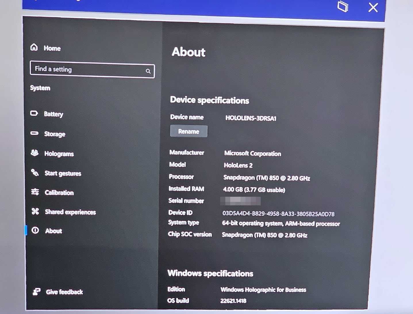 Microsoft Hololens 2