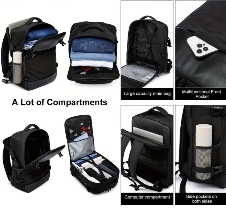 Rucsac calatorie 40x20x25cm business avion ryanair wizz air bagaj mana