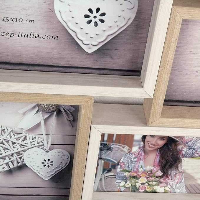 REDUSE de la 200RON, Rame foto colaj 8 / 12 poze, Lemn Natur Vopsibil