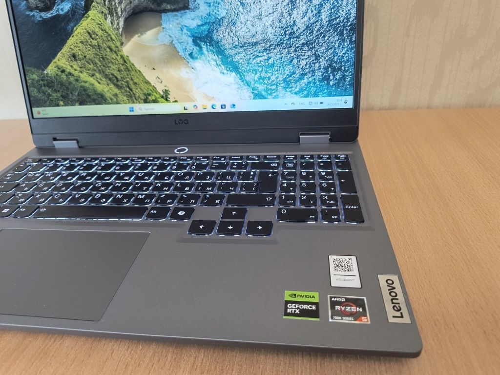 Геймърски лаптоп Lenovo  AMD Ryzen 5, RTX3050, 24GB RAM, Чисто нов !!