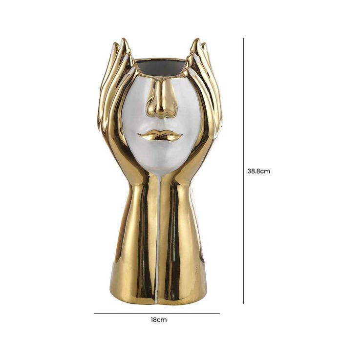 Vază ceramică lucrată manual Sandborn pentru decorul camerei