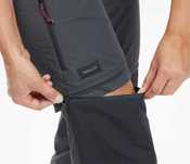 Pantalon Modulabil Trekking Munte MT100 Gri Damă Marime : 40 (L31)