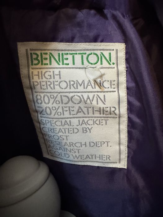 Geaca Benetton din puf de rata, 38