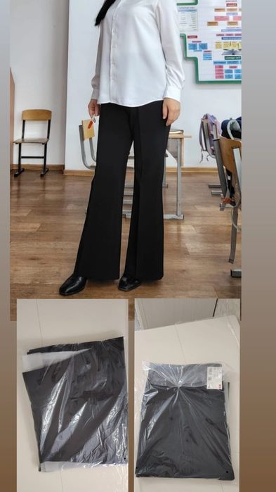 Uniqlo Элегантные расклешенные брюки