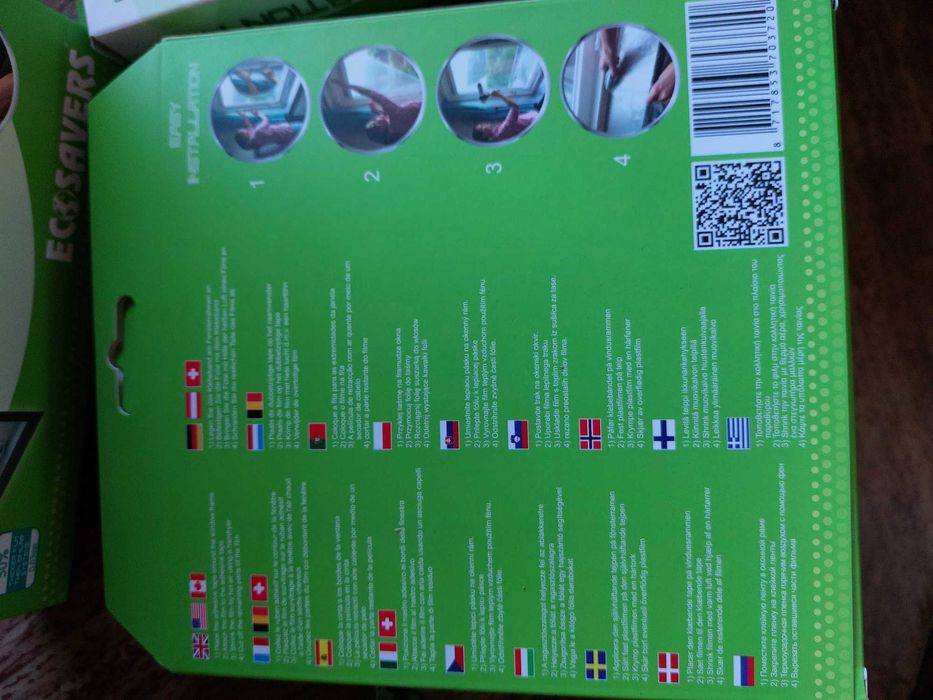 Изолационно фолио за прозорци EcoSavers 2 листа/кутия 1,57 x 1,20 m