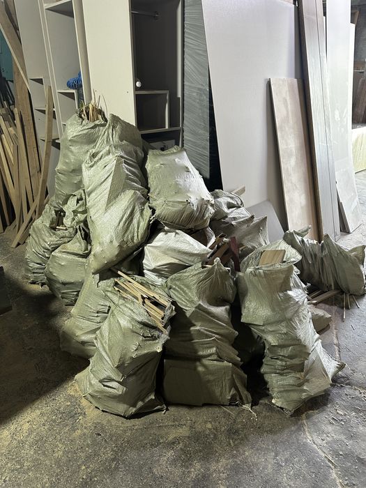 Продам мешки с дровами ( лдсп, мдф, дрова)