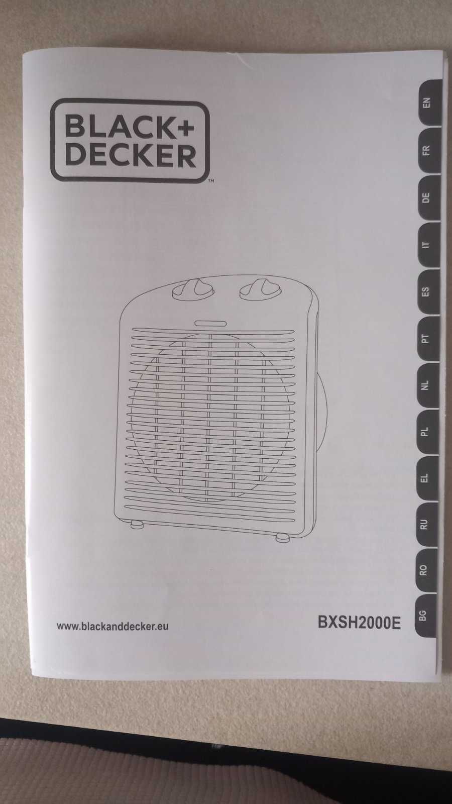 Вентилаторна печка Black+Decker 2000W