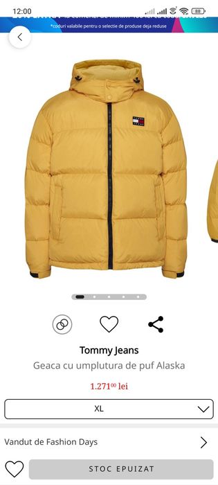 Geaca Tommy Jeans noua cu etichetă XL