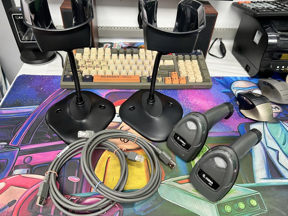Сканер Zebra DS2208 с подставкой