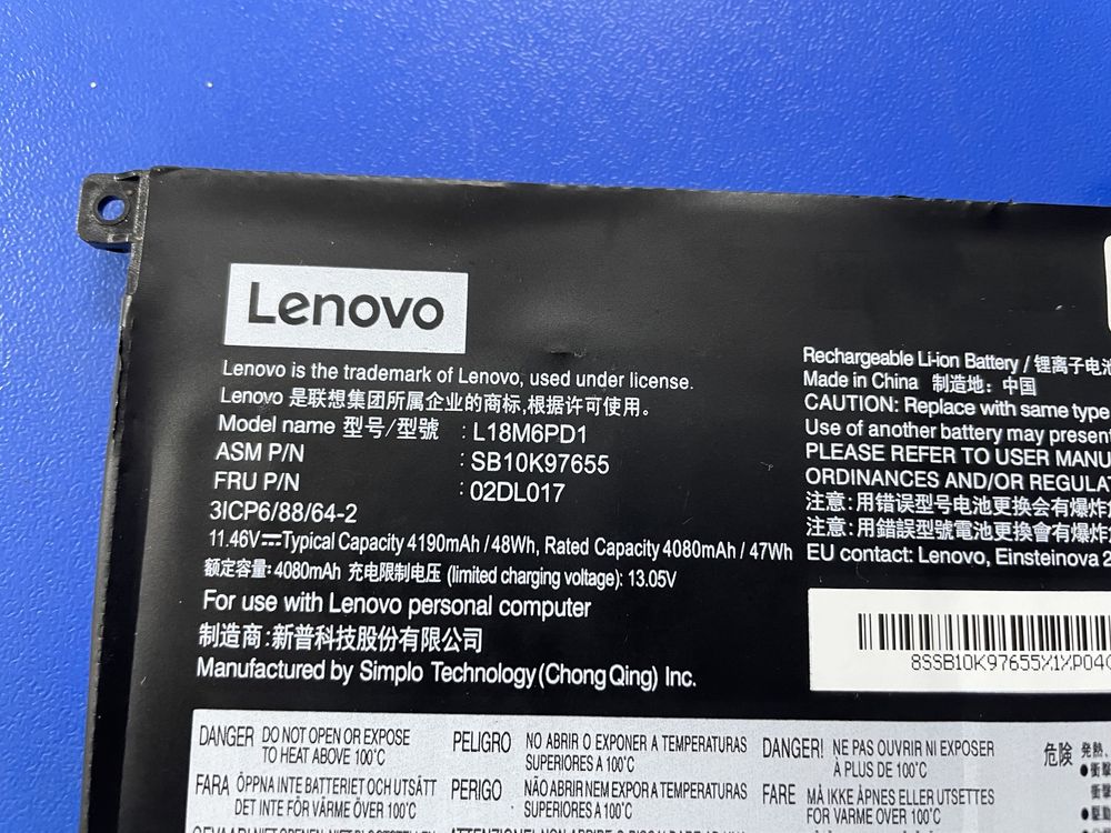 Новый Оргинал L18M6PD1 аккумулятор для Lenovo Thinkpad