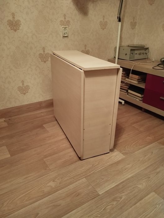 Стол раскладной тумба