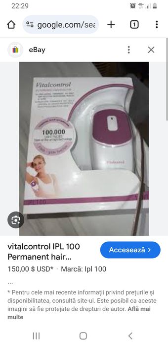 Epilator vitalcontrol