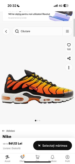 Nike tn portocali