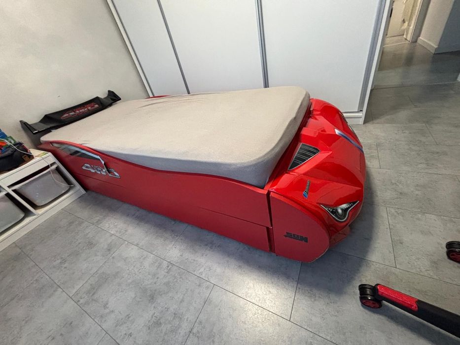 Vand pat masinuta copii 90x200