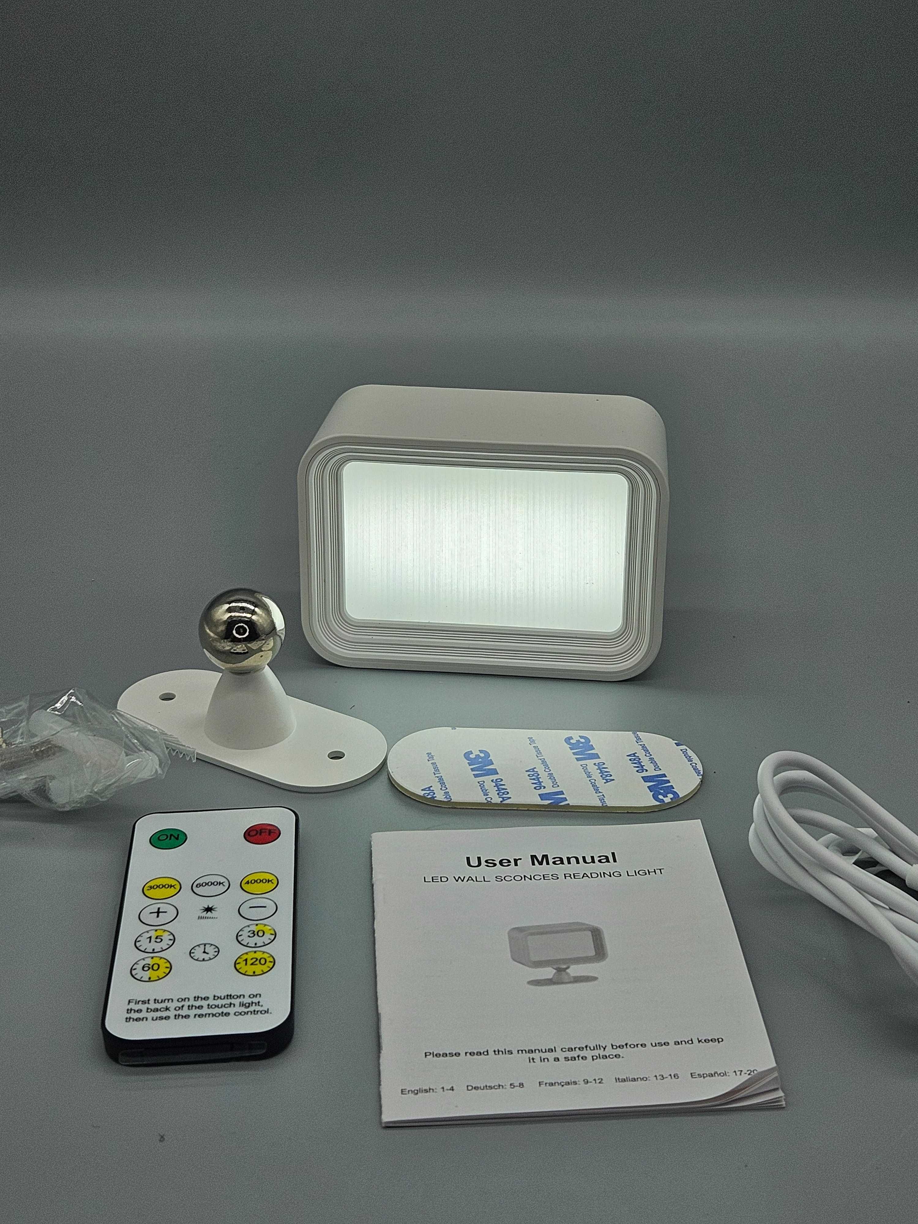 LED стенна лампа с дистанционно, за четене и уютно осветление!
