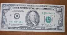 100 dolari USA din 1981