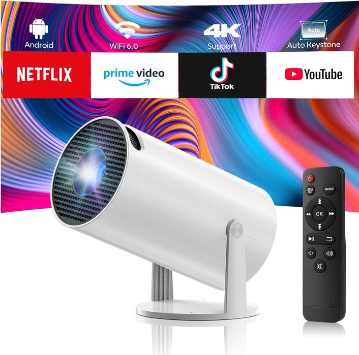 Proiector video mini Android 13, wifi 6, bluetooth, etc