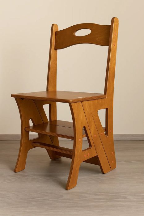 Стул лестница (стремянка) из натурального дерева