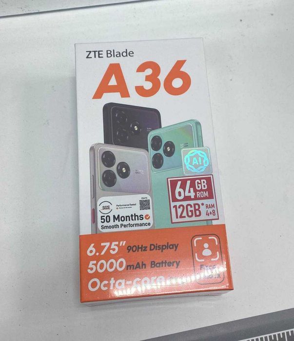 Смартфон ZTE Blade A36 — новый, запечатанный!