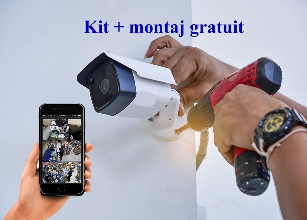 Kit+ Instalare Sisteme de Supraveghere Profesionale