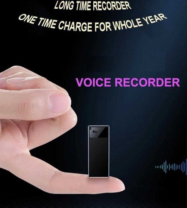 OTG 2хMic 360° DSP Магнитен Шпионски АудиоРекордер Глас Активация 384ч