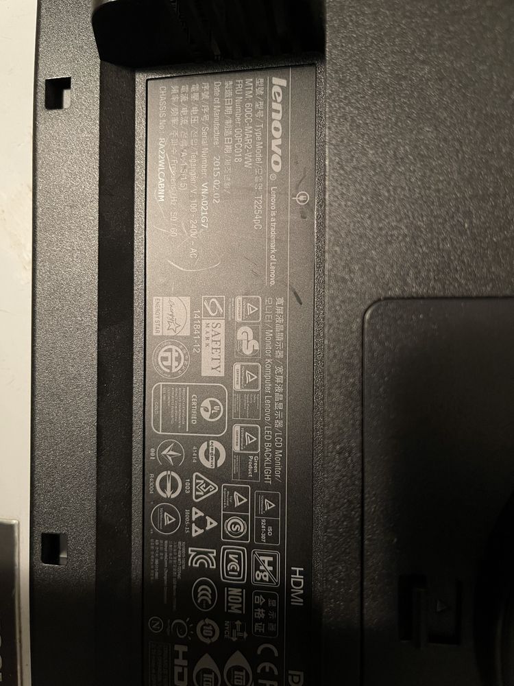 Monitor Lenovo T2254 pC