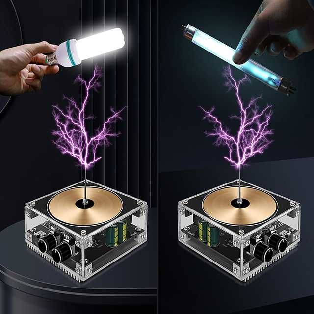 Bobina Tesla Coil Difuzor Plasma Arc Electric Boxa Bluetooth