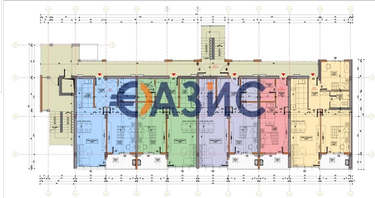 Продава се Едностаен апартамент в с. Кошарица, Област Бургас - 53 кв.м за 982 €/кв.м - Снимка #11
