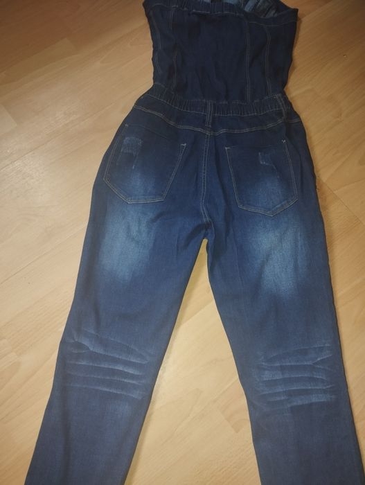 Salopetă blugi fără bretele