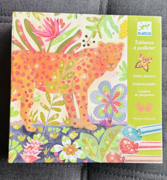 Детска игра - комплект рисуване с брокат