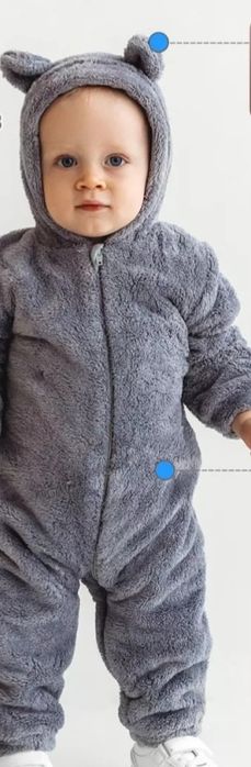 Детский плюшевый комбинезон 86р