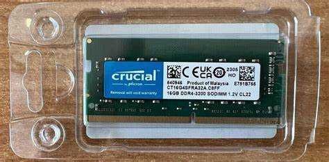 Memorie laptop CRUCIAL 1x16GB DDR4 3200MHz Sigilat in cutie