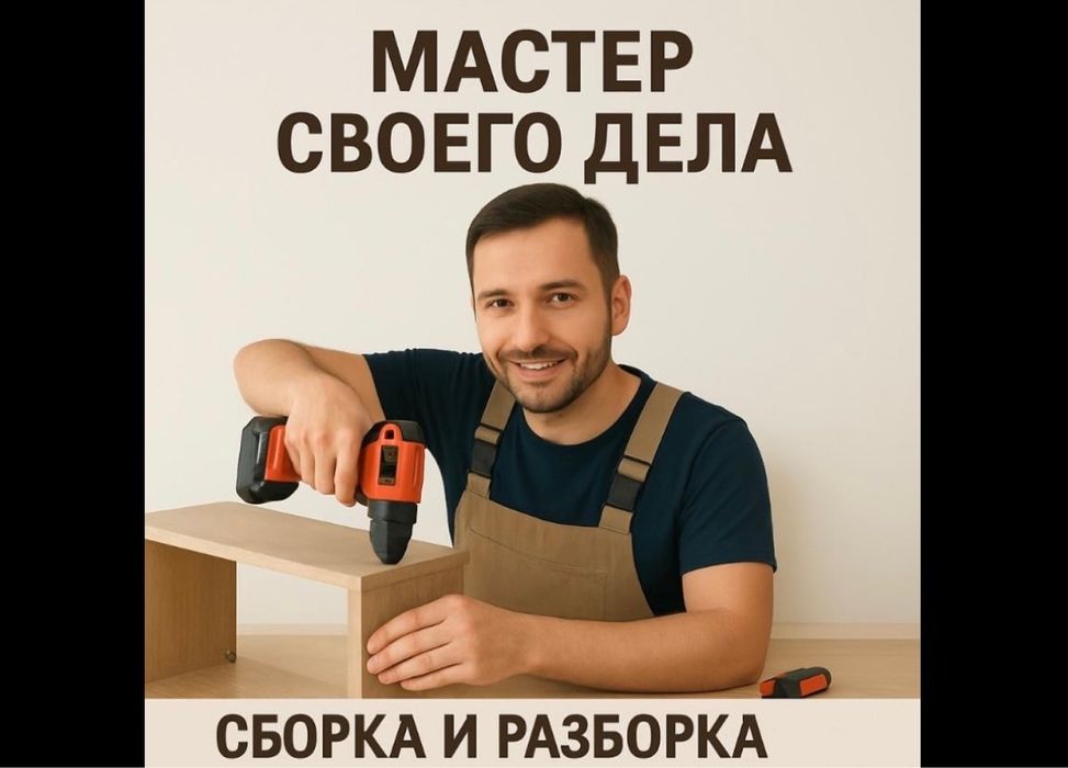 Сборка мебели, установка мебели, сборщик мебели