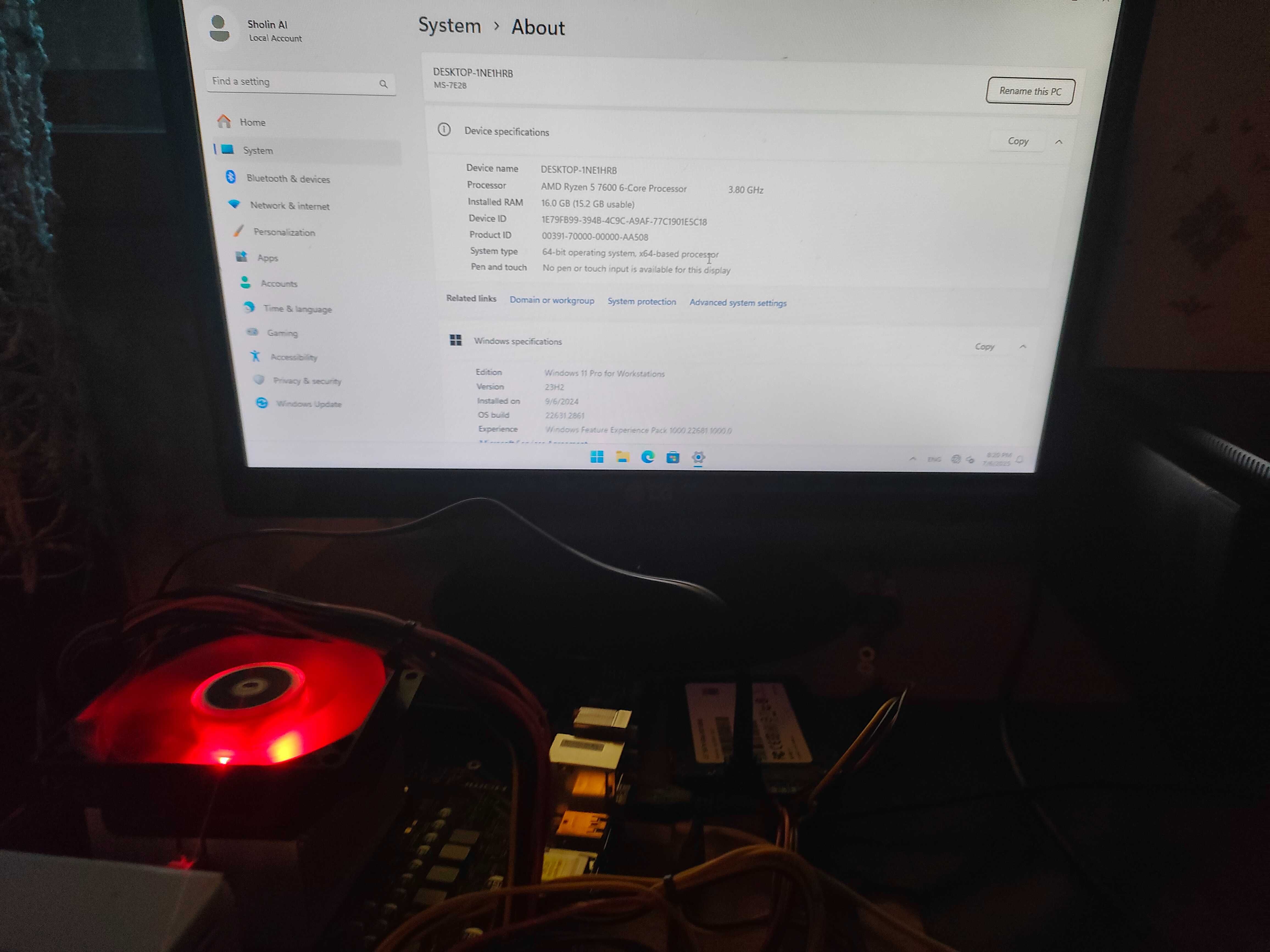 Дънна платка socket AM5 MSI A620M E PRO