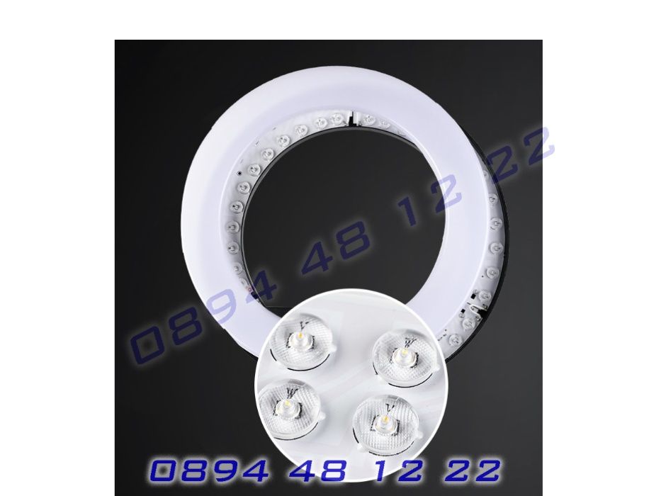 LED Ring Light Рингова Лампа Осветление ЛЕД Ринг Стойка 210см 14 21